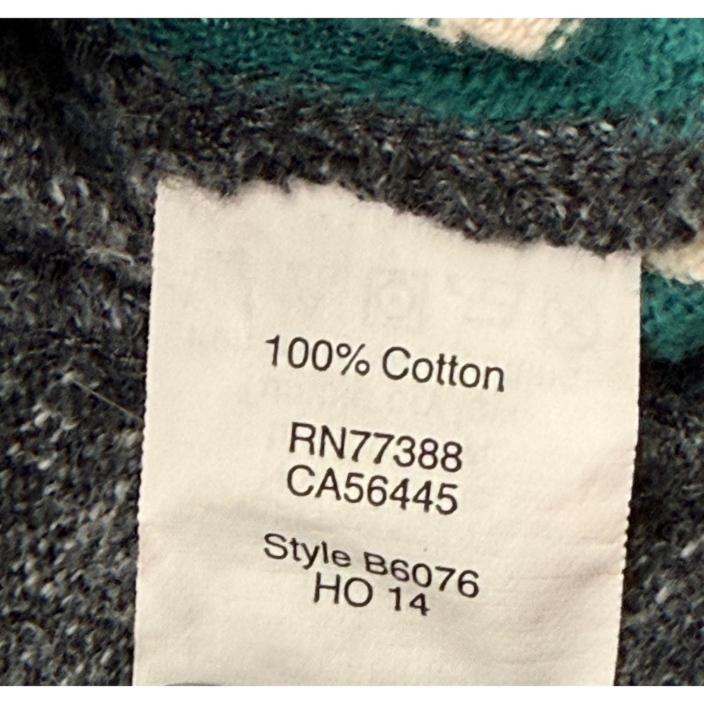 Madewell Womens‎ Small Gray Striped Cropped Sweatshirt Boxy Casual Top - Picture 5 of 8